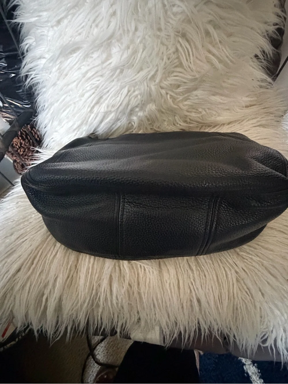 Michael Kors, Black Leather Hobo Shoulder Bag - Classic Women’s Handbag
